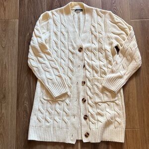 Cozy Ivory Cable Knit Cardigan